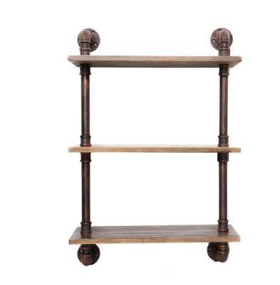 China Guaranteed Quality Unique 3-layer Wood Floating Wall Mount Shelf For Home for sale