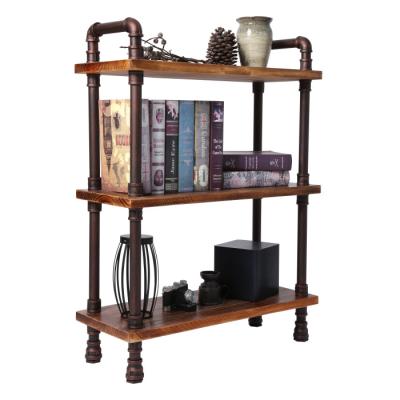 Cina Professional Manufacture Cheap Display Vintage 3-layer Wooden Racks Stands Shelf in vendita