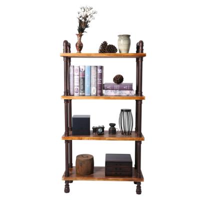 Cina Newest Design Top Quality Floor Display Vintage 4-layer Stand Shelf Rack in vendita