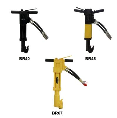 China Concrete Hydraulic tools Hydraulic power unit driven hydraulic handheld hammer BR87 BR67 BR45 BR40 for sale