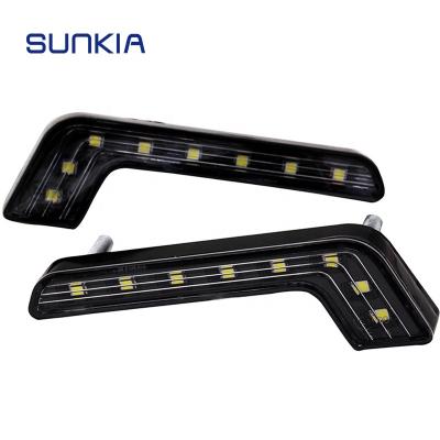 China Automobile Lamp SUNKIA Car Lights High Power DRL External Waterproof Daytime Running Light L-type Driving Daytime Running Lamp With On/Off Function for sale