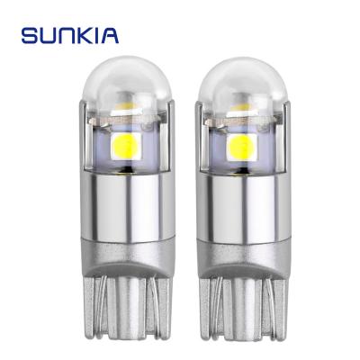 China T10 LED Bulb W5W 3SMD 3030 194 168 For Parking License Plate Reverse Light Trunk Lamp Car Turn Signal Fog Light White Halogen for sale