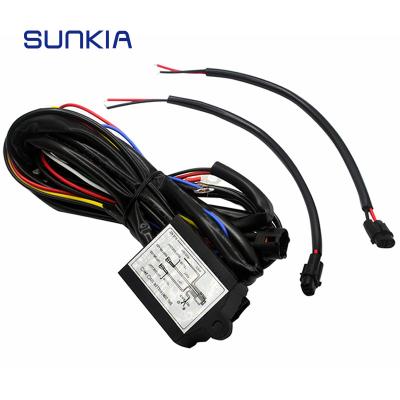 China SUNKIA 12-18V On/Off Car DRL Controller Auto LED Relay Harness Daytime Running Light Dimmer With Strobe And Dimming Function for sale