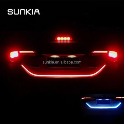 China 2017 New Product ABS DRL Trunk Box Overflowing With Turn Signal LED Rear Lights Strip Tail Light Car Side Brake Light for sale