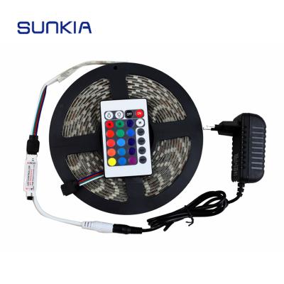 China Hot Sale High Quality Plastic and Metal RGB 5050 Flexible LED Strip Light Car Decoration Light for sale