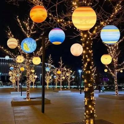 China Modern Wholesale Plastic Colors Changing Outdoor Waterproof Floating Ball Christmas Decoration Ball Christmas Tree Ball for sale