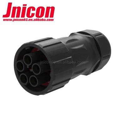 China Power Customized Waterproof Certificate Ip67 Connector M40 5pin Solar High Current Connector for sale