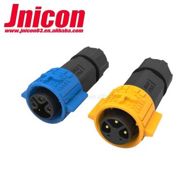 China Cable To Wire M19 Waterproof 12pin Power Connector IP67 Push Lock Male Female Connector For Light for sale