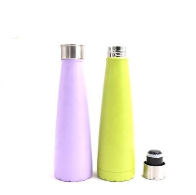 China PORTABLE Custom Logo Cola Shaped Vacuum Insulated Flask Stainless Steel Leakproof Double Wall Keep Hot And Cold Water Bottle for sale