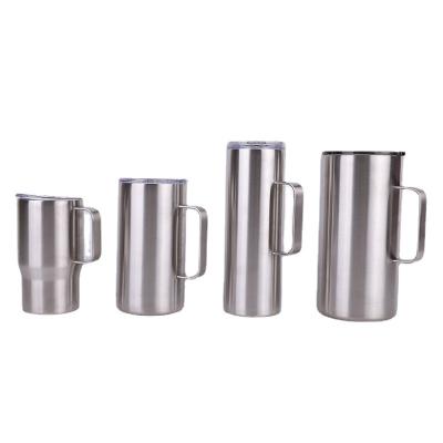 China Sustainable Hosted Stainless Steel Double Wall Thermal Coffee Mug With Handle for sale