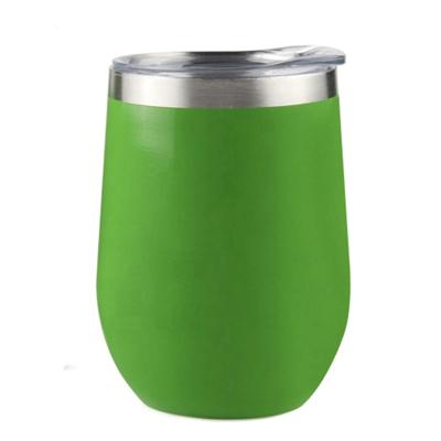 China Sustainable Customized Double Wall Tumbler Metal Coffee Mugs Vacuum Egg Cup for sale