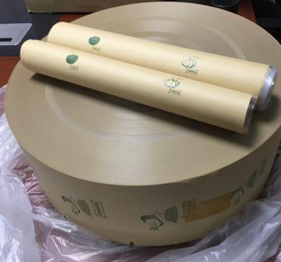 China Custom design 70g waterproof custom brown packaging 1000m wrapping paper kraft paper roll film logo engraving printing food grade packaging china supply for sale