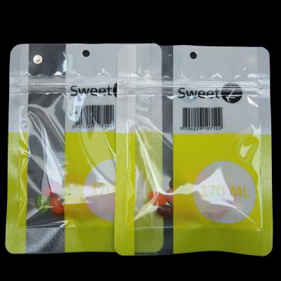 China Clear Barrier Plastic Bag Three Side Seal Pouch With Zipper Hot Flat Pouch Logo Design Coin Digital Printing Transparent Porcelain for sale