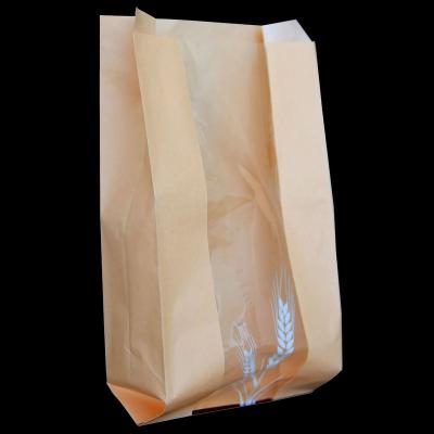 China Recycled materials refreshments bag brown side gusset pocket kraft paper bag food grade packaging engraving printing custom logo design china supply for sale