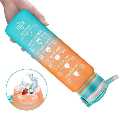 China Armeego Viable Trinkflasche 1 Liter BPA Frei Auslaufsicher Sports Wasserflasche MIT Tragegriff Fur Gym Bodybuilding Outdoor Sports Office for sale