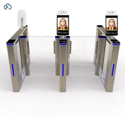 China High Quality Automatic Swing Barrier Gate Facial Recognition Gate With Facial Recognition Terminals For School for sale