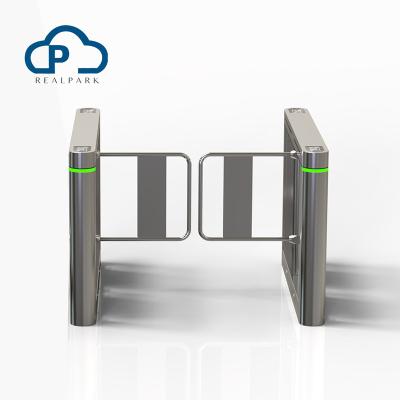 China Hot Selling Security System Self Closing Opening Fast Lane Swing Turnstile Gate For Building for sale