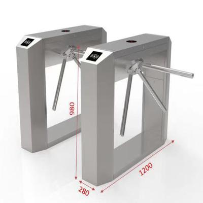 China Indoor And Outdoor Use Automated Ticketing Entrance Counter Electric Tripod Turnstile for sale