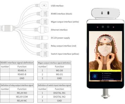 China 'Factory Wholesale 8-inch Intelligent Face Recognition Device use in Turnstile Terminal Door Access System for sale