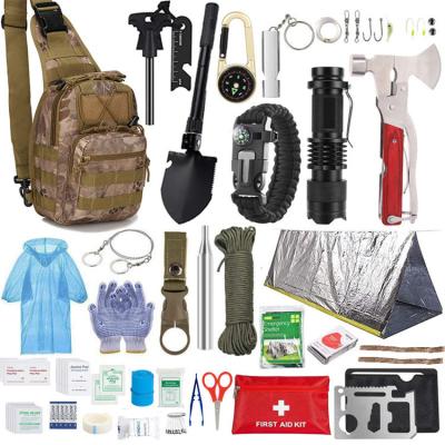 China Multifunctional Camping Accessories Wild Self Multifunctional Survive Gear Kit Sos Outdoor Tools Survival Set Emergency Survival Kit for sale