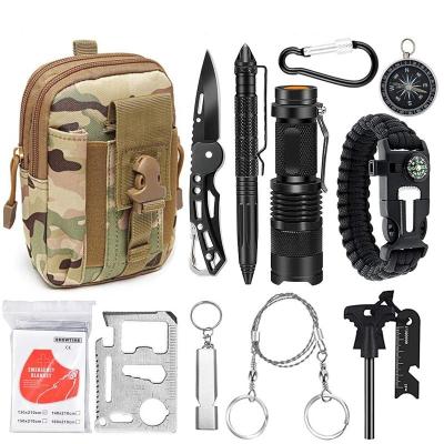 China Wedacraftz Multifunctional Tactical Bug Bag Survival Kit Gear Outdoor Survival SOS Emergency Kit for sale