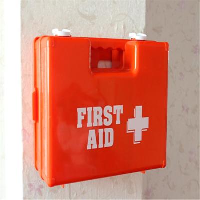 China 370pieces ABS Multifunctional Plastic Wall Mounted Trauma Tactical Emergency Orange Workplace Kit MDR Box Medical First Aid Kit for sale