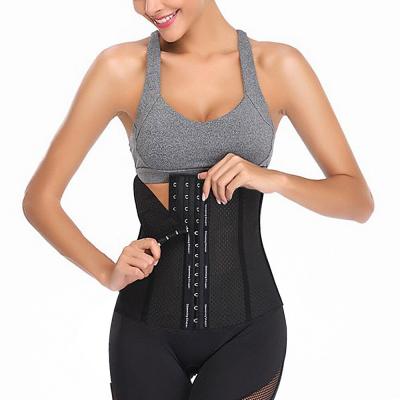 China Promotion Antibacterial Super Waist Slimming Belt Tummy Control Body Shaper Latex 25 Steel Bone Waist Trainer for sale