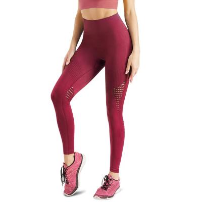 China tiktok High Waist Breathable Gaiters Women Seamless Yoga Pants Wear Butt Lifter Fitness Sports Yoga Legging for sale