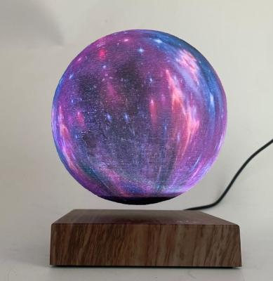 China hotsale mganetic levitation bottom beside  floating starry moon lamp 6inch wedding decor and gift for sale