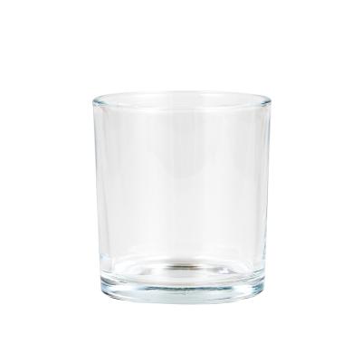 China Home Decoration 7oz Clear Candle Glass Jar For Candle Making for sale