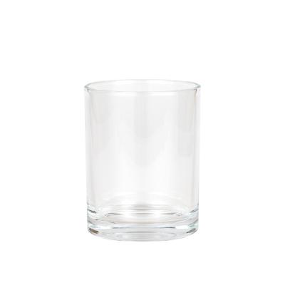 China Home Decoration 10.5oz Clear Candle Glass Jar For Candle Making for sale