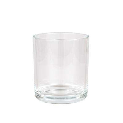 China Home Decoration Two Wicks 12.5oz Cambridge Clear Glass Candle Jars for sale