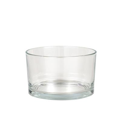 China Large Capacity 24oz Four Wicks Clear Glass Oxford Candle Jars 730ml for sale