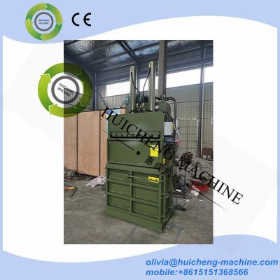 China Manual Control Hydraulic Vertical Waste Paper Baler/Waste paper carton recycling plastic baler vertical packing machine for sale