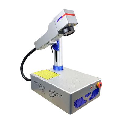 China Air Cooled JPT 20W/30W/60W MOPA Fiber Laser Marking Machine For Color Marking On Stainless And Aluminum Rotary for sale