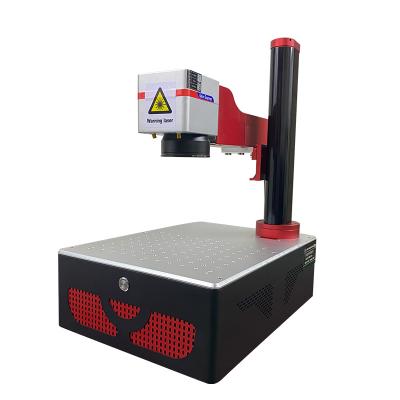 China 30W 20W Portable Air Cooled Fiber Machine with Coloful Rotary Mopa Printing Fiber Laser Marking Machine for Stainless Steel for sale