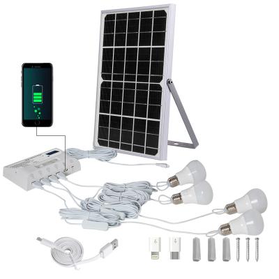 China Home/Outdoor Light Portable Solar Power Home Solar Power System Camping Solar System Light For Home Lighting And Phone Charging for sale