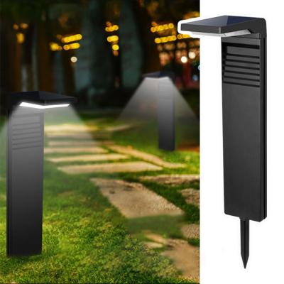 China Solar Powered Outdoor Landscape Bollard Solar Powered Garden Pathway Light Solar Powered Led Lawn Lights For Yard Walkway for sale