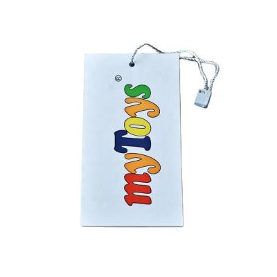 China Other Factory custom folded hanging card chidren clothing hang tag for cloth boxs bags shoes hats for sale