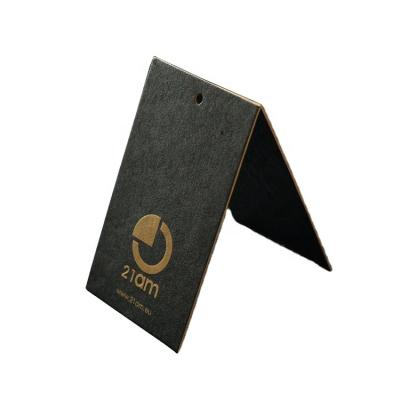 China Other Source manufacturers custom black signage cardboard clothing hang tag for cloth boxs bags shoes hats for sale