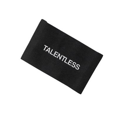 China Washable Custom clothing patch high quality woven label for cloth bags shoes hats for sale