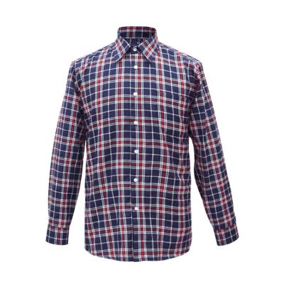 China Wholesale High Quality Anti-Wrinkle Office Men's Shirts Long Sleeve Plaid Casual Custom Plus Size Mens Shirts for sale