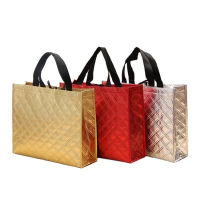 China Manufacturer Recyclable Fashion Laser Non Woven Bags Customized Logos Laminated Non Woven Fabric Buying Tote Bags for sale