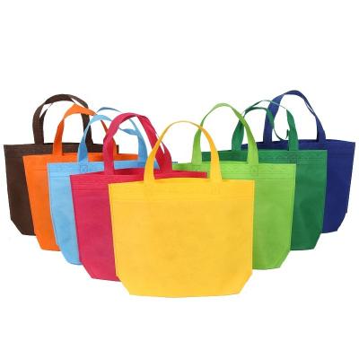 China Factory wholesale high load-bearing three-dimensional custom color non-woven bag handled pure nonwoven shopping for sale