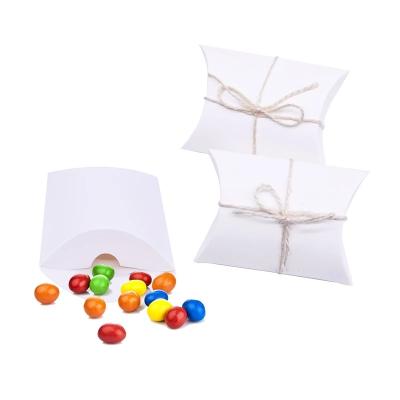 China Recycled Materials Custom Boxes Special Shaped Pillow Boxes , White Cardboard / Kraft Box For Chocolate for sale