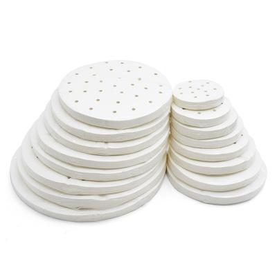 China Household Greaseproof Double-sided Anti-stick Round Steam Oil Paper 400 Sheets Wrap Disposable Steam Paper Pad Bread Baking Paper for sale