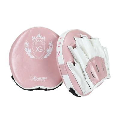 China Good Damping Performance China Provide Cheap Focus Pads Boxing Custom Design Heavy Duty Leather Boxing Fitness Focus Gloves Punch Pad For Muttahida Majlis-e-Amal Training for sale