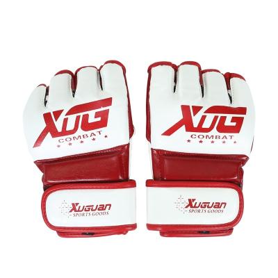 China Universal Leather Split Finger Boxing Hand Gloves Accessories Production Customized Best Muay Thai Training Punch Boxing Gloves for sale