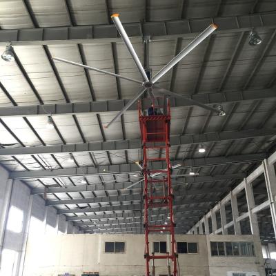 China Outdoor WMC FANS Make Cooling and Ventilation Functions Large Industrial Cooling Fans 24ft HVLS Fans for sale