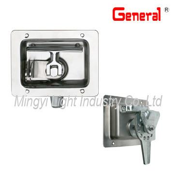 China 50313P Truck Single Non-Holding or Padlockable Door Latch for sale